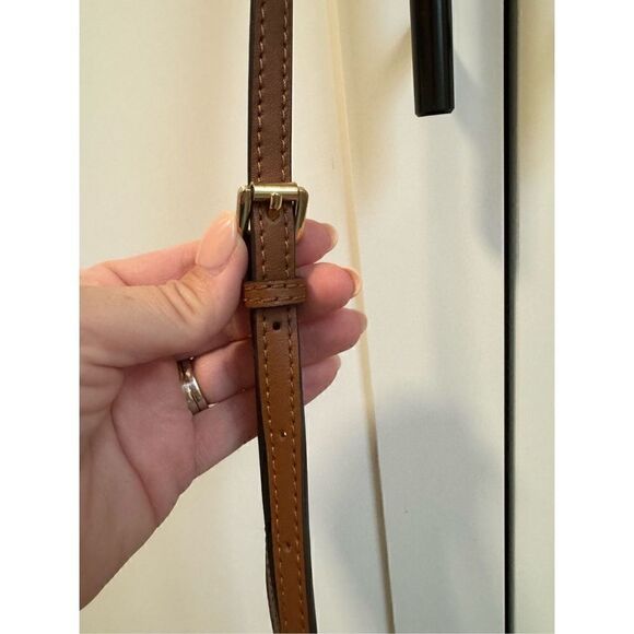 Michael Kors Brown Signature Canvas & Leather Crossbody Shoulder Bag - Picture 8 of 11